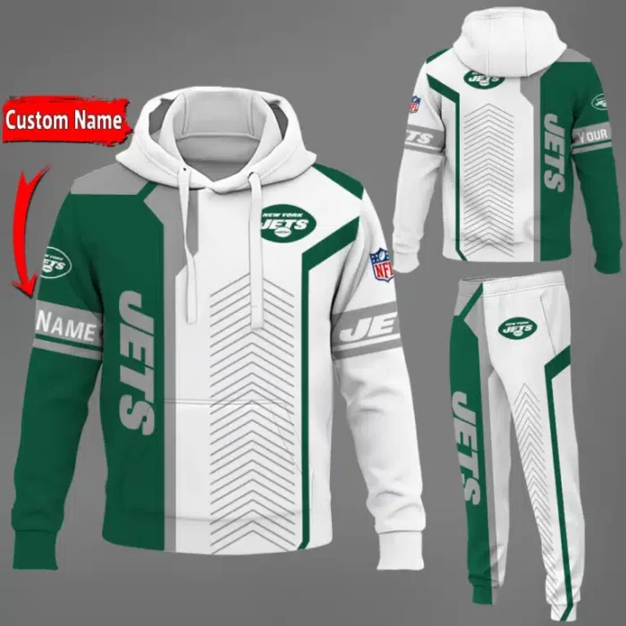 New York Jets NFL Premium Sport 3D Hoodie & Jogger Personalized Name CHJ1591