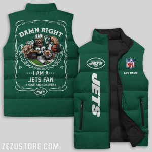 New York Jets NFL Sleeveless Down Jacket Sleeveless Vest