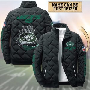 New York Jets Padded Jacket Stand Collar Coats