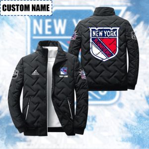 New York Rangers Padded Jacket Stand Collar Coats
