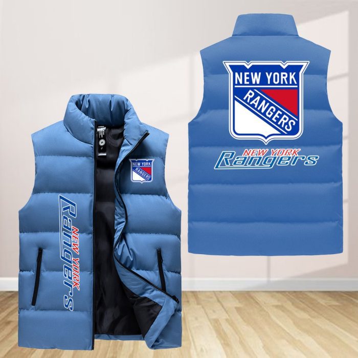 New York Rangers Sleeveless Down Jacket Sleeveless Vest