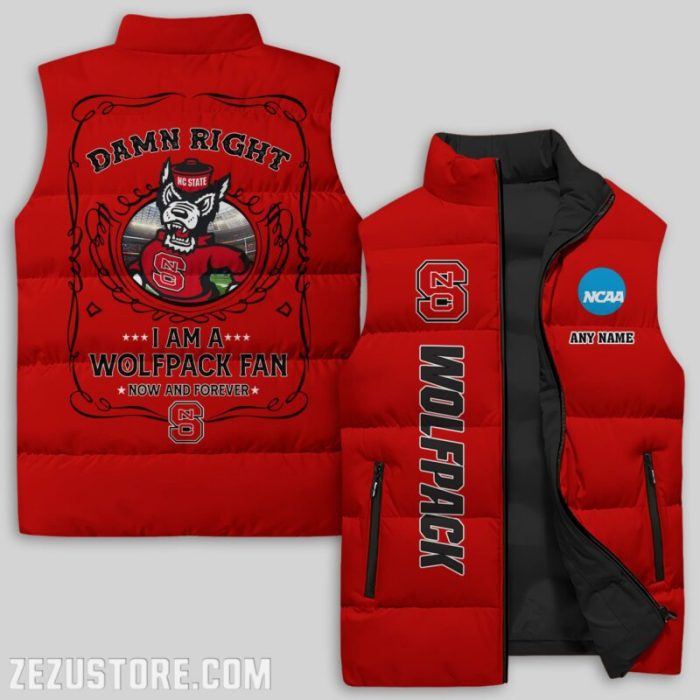 North Carolina State Wolfpack NCAA Sleeveless Down Jacket Sleeveless Vest