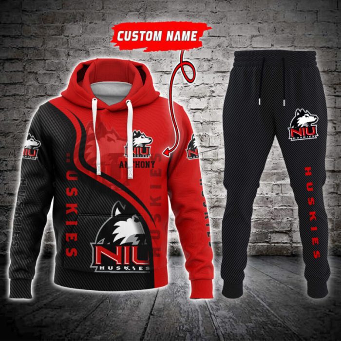 Northern Illinois Huskies NCAA Premium Sport 3D Hoodie & Jogger Personalized Name CHJ1140