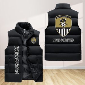 Notts County Fc Sleeveless Down Jacket Sleeveless Vest