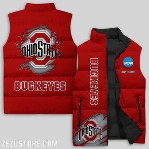Ohio State Buckeyes NCAA Sleeveless Down Jacket Sleeveless Vest