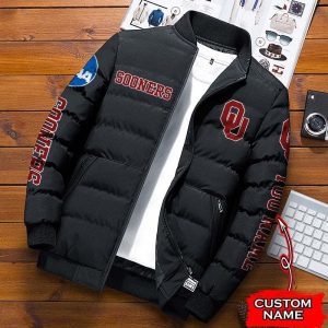 Oklahoma Sooners NCAA Premium Puffer Down Jacket Personalized Name