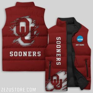 Oklahoma Sooners NCAA Sleeveless Down Jacket Sleeveless Vest