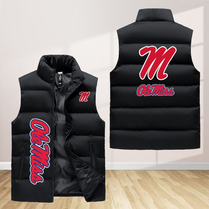 Ole Miss Rebels Sleeveless Down Jacket Sleeveless Vest