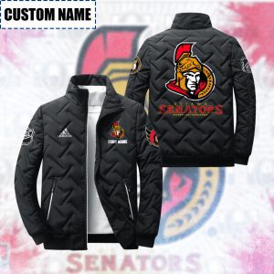 Ottawa Senators Padded Jacket Stand Collar Coats
