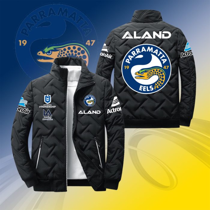 Parramatta Eels Padded Jacket Stand Collar Coats