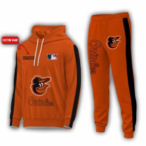 Personalized Name Baltimore Orioles MLB Combo Sport 3D Hoodie - Zip Hoodie - Sweatshirt - Tshirt & Jogger