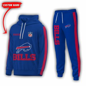 Personalized Name Buffalo Bills NFL Combo Sport 3D Hoodie - Zip Hoodie - Sweatshirt - Tshirt & Jogger