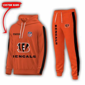 Personalized Name Cincinnati Bengals NFL Combo Sport 3D Hoodie - Zip Hoodie - Sweatshirt - Tshirt & Jogger