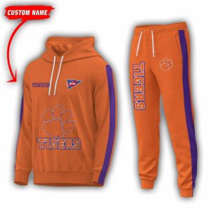 Personalized Name Clemson Tigers NCAA Combo Sport 3D Hoodie - Zip Hoodie - Sweatshirt - Tshirt & Jogger