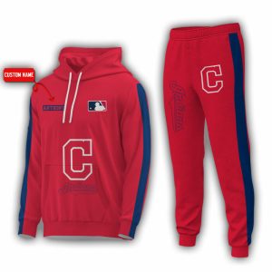 Personalized Name Cleveland Indians MLB Combo Sport 3D Hoodie - Zip Hoodie - Sweatshirt - Tshirt & Jogger