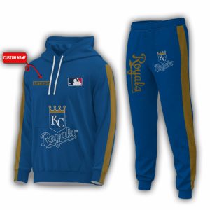 Personalized Name Kansas City Royals MLB Combo Sport 3D Hoodie - Zip Hoodie - Sweatshirt - Tshirt & Jogger