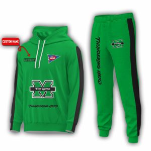 Personalized Name Marshall Thundering Herd NCAA Combo Sport 3D Hoodie - Zip Hoodie - Sweatshirt - Tshirt & Jogger