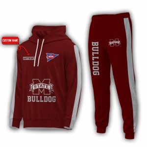 Personalized Name Mississippi State Bulldogs NCAA Combo Sport 3D Hoodie - Zip Hoodie - Sweatshirt - Tshirt & Jogger