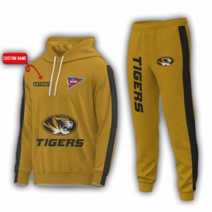 Personalized Name Missouri Tigers NCAA Combo Sport 3D Hoodie - Zip Hoodie - Sweatshirt - Tshirt & Jogger