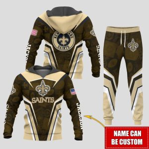 Personalized Name New Orleans Saints NFL Combo Sport 3D Hoodie - Zip Hoodie - Sweatshirt - Tshirt & Jogger