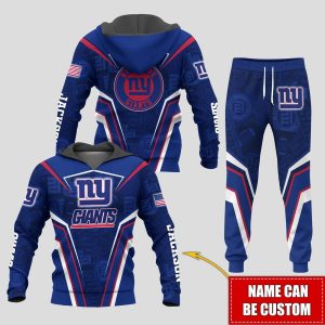 Personalized Name New York Giants NFL Combo Sport 3D Hoodie - Zip Hoodie - Sweatshirt - Tshirt & Jogger