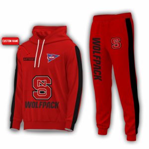 Personalized Name North Carolina State Wolfpack NCAA Combo Sport 3D Hoodie - Zip Hoodie - Sweatshirt - Tshirt & Jogger