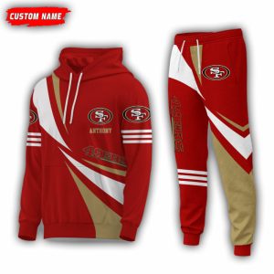 Personalized Name San Francisco 49ers NFL Combo Sport 3D Hoodie - Zip Hoodie - Sweatshirt - Tshirt & Jogger