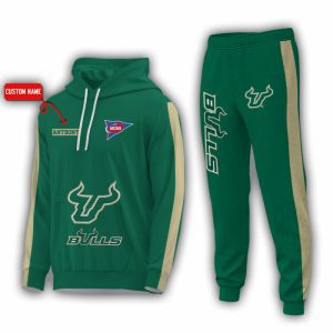 Personalized Name South Florida Bulls NCAA Combo Sport 3D Hoodie - Zip Hoodie - Sweatshirt - Tshirt & Jogger