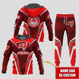 Personalized Name Tampa Bay Buccaneers NFL Combo Sport 3D Hoodie - Zip Hoodie - Sweatshirt - Tshirt & Jogger