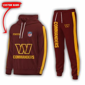 Personalized Name Washington Commanders NFL Combo Sport 3D Hoodie - Zip Hoodie - Sweatshirt - Tshirt & Jogger