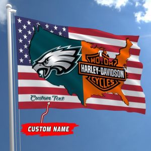 Philadelphia Eagles NFL Harley Davidson Fly Flag Outdoor Flag FI491