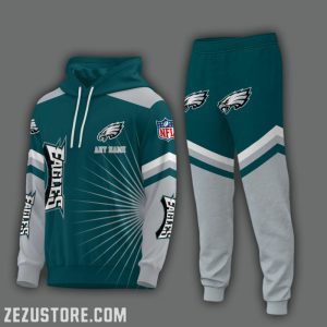 Philadelphia Eagles NFL Premium Sport 3D Hoodie & Jogger Personalized Name CHJ1563