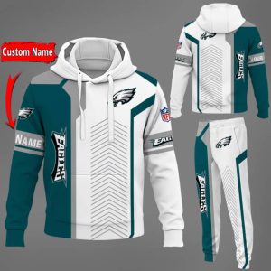 Philadelphia Eagles NFL Premium Sport 3D Hoodie & Jogger Personalized Name CHJ1592