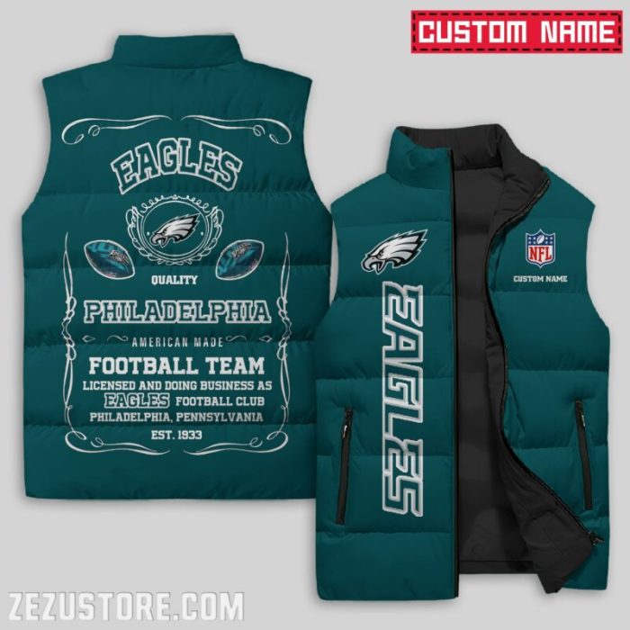Philadelphia Eagles NFL Sleeveless Down Jacket Sleeveless Vest