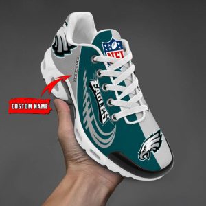 Philadelphia Eagles Personalized NFL Half Color Air Max Plus TN Shoes TN1316