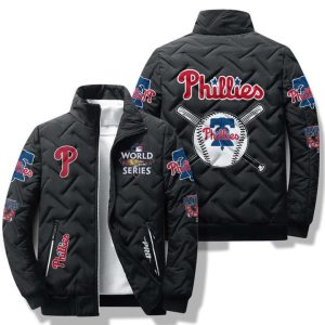 Philadelphia Phillies Padded Jacket Stand Collar Coats