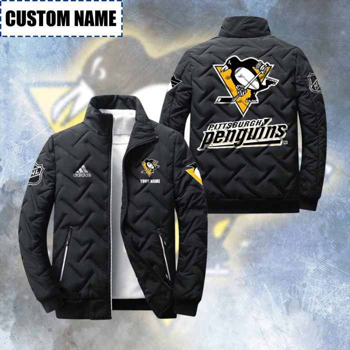 Pittsburgh Penguins Padded Jacket Stand Collar Coats