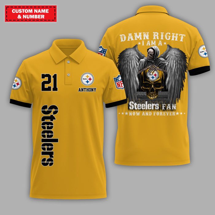 Pittsburgh Steelers NFL Gifts For Fans Premium Polo Shirt PLS4823