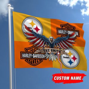 Pittsburgh Steelers NFL Harley Davidson Fly Flag Outdoor Flag FI492