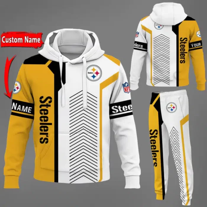 Pittsburgh Steelers NFL Premium Sport 3D Hoodie & Jogger Personalized Name CHJ1593