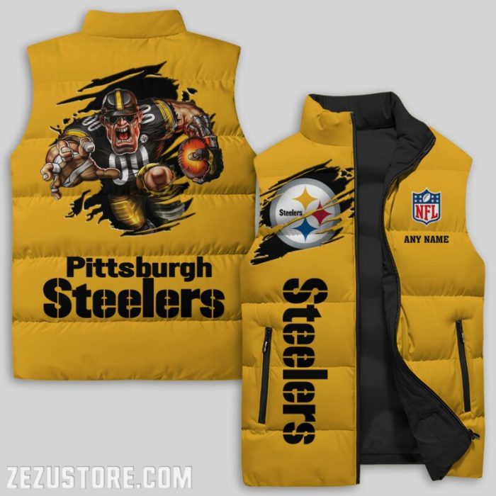 Pittsburgh Steelers NFL Sleeveless Down Jacket Sleeveless Vest