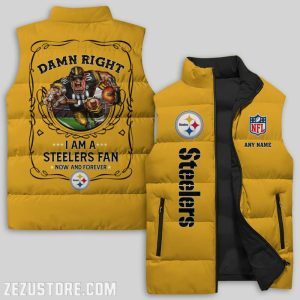 Pittsburgh Steelers NFL Sleeveless Down Jacket Sleeveless Vest