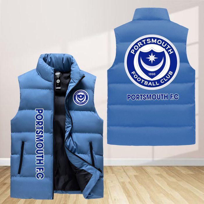 Portsmouth F.C Sleeveless Down Jacket Sleeveless Vest