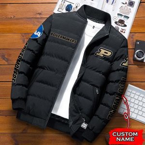 Purdue Boilermakers NCAA Premium Puffer Down Jacket Personalized Name