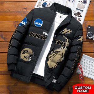 Purdue Boilermakers NCAA Premium Puffer Down Jacket Personalized Name