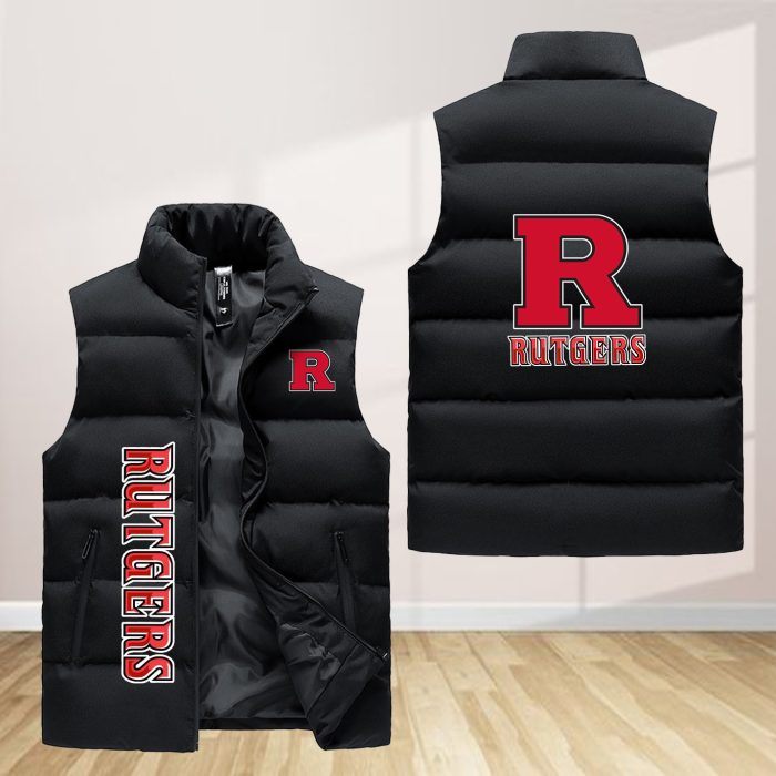 Rutgers Scarlet Knights Sleeveless Down Jacket Sleeveless Vest