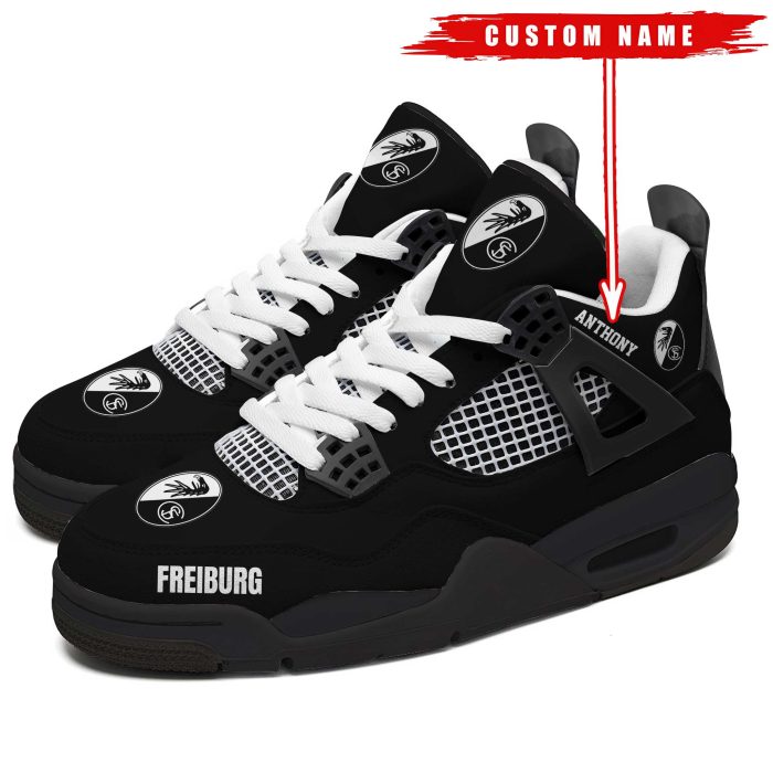 SC Freiburg Bundesliga Premium Sneaker Jordan 4 Personalized Name Shoes JD4704