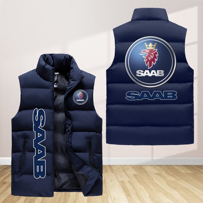 Saab Automobile Sleeveless Down Jacket Sleeveless Vest