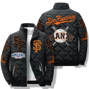 San Fancisco Giants Padded Jacket Stand Collar Coats