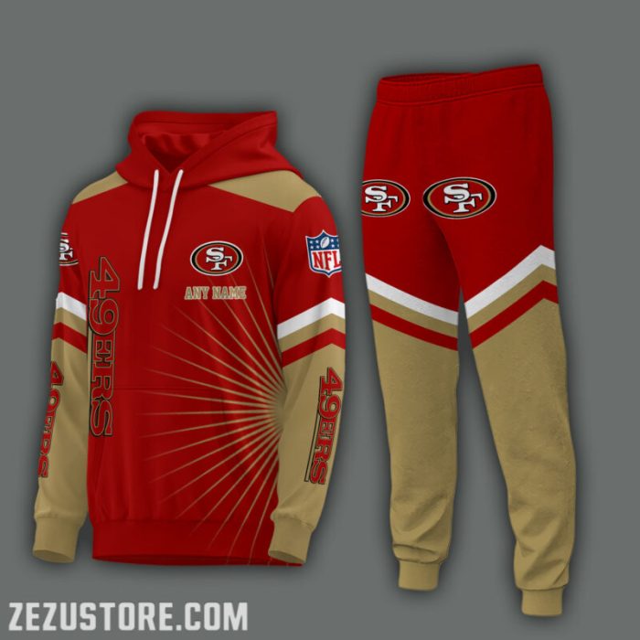 San Francisco 49ers NFL Premium Sport 3D Hoodie & Jogger Personalized Name CHJ1565